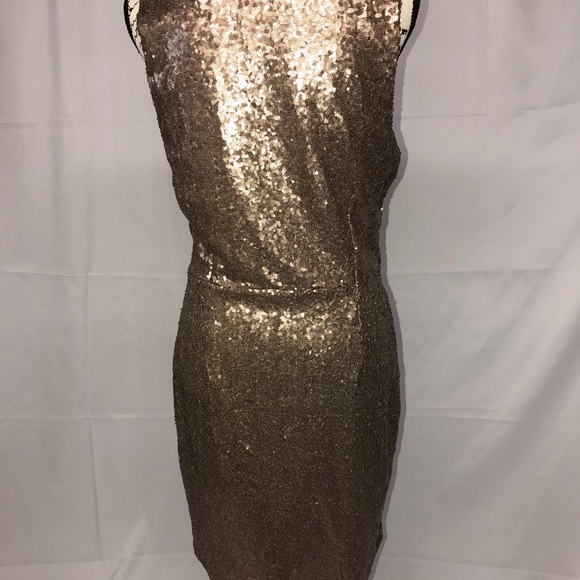 Charlotte Russe - rose gold sequin dress - Picture 2 of 2